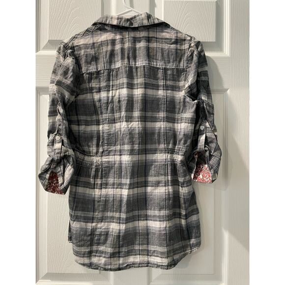 Silver Jean Co Button Up Shirt Plaid Size‎ Medium - Picture 10 of 10